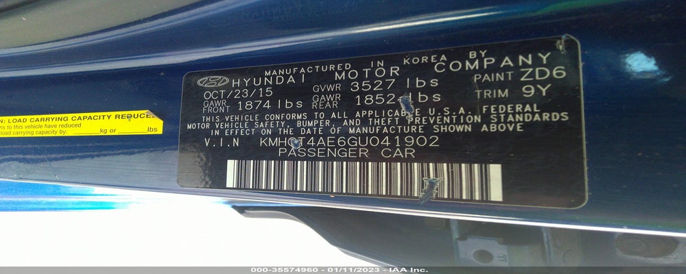 KMHCT4AE6GU041902 2016 HYUNDAI ACCENT photo no. 9