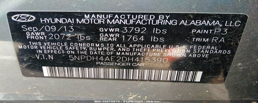 5NPDH4AE2DH415390 2013 HYUNDAI ELANTRA photo no. 9