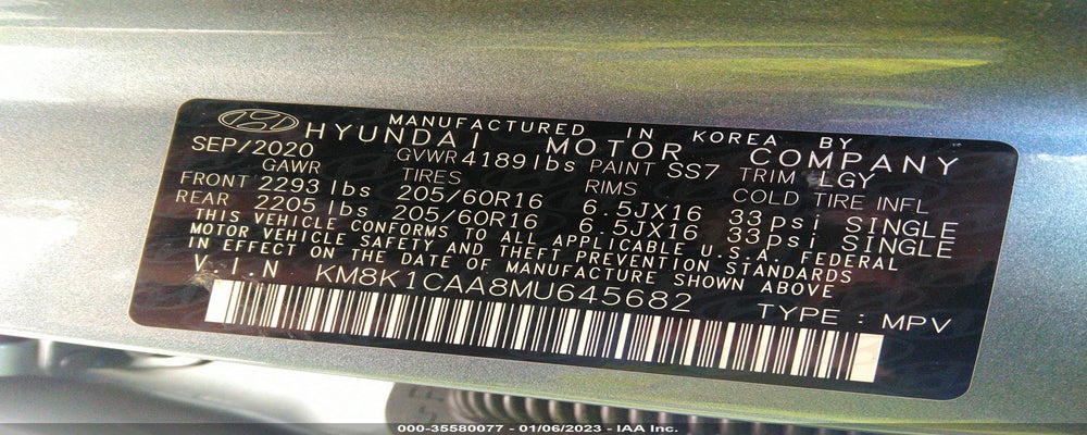 KM8K1CAA8MU645682 2021 HYUNDAI KONA photo no. 9