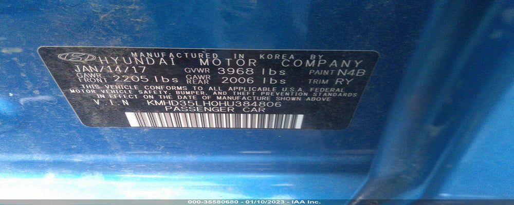 KMHD35LH0HU384806 2017 HYUNDAI ELANTRA GT photo no. 9