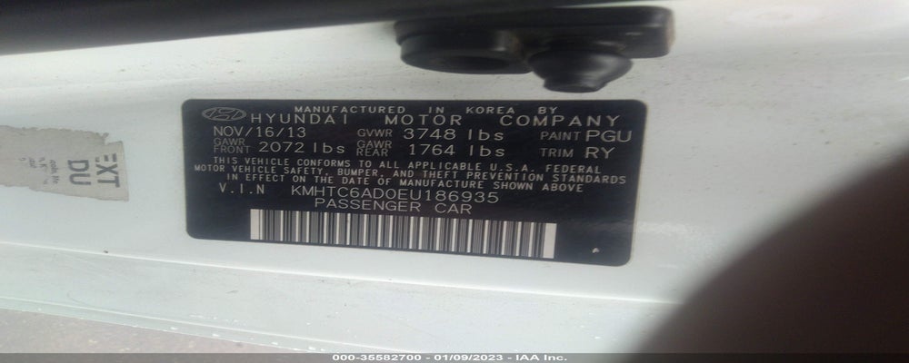 KMHTC6AD0EU186935 2014 HYUNDAI VELOSTER photo no. 9