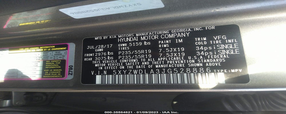 5XYZWDLA3JG528886 2018 HYUNDAI SANTA FE SPORT photo no. 9