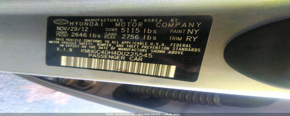 KMHGC4DH4DU225545 2013 HYUNDAI GENESIS photo no. 9
