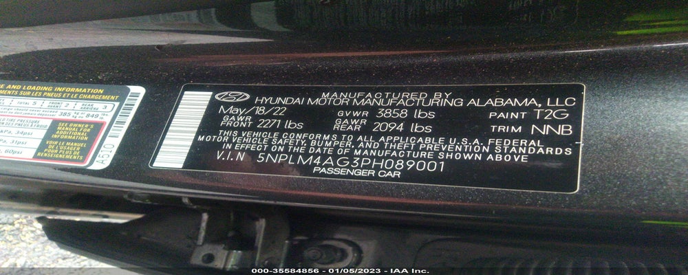5NPLM4AG3PH089001 2023 HYUNDAI ELANTRA photo no. 9
