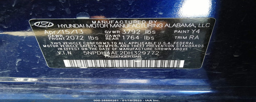5NPDH4AE2DH329772 2013 HYUNDAI ELANTRA photo no. 9