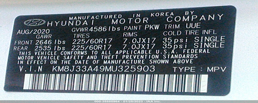 KM8J33A49MU325903 2021 HYUNDAI TUCSON photo no. 9