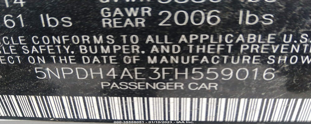 5NPDH4AE3FH559016 2015 HYUNDAI ELANTRA photo no. 9