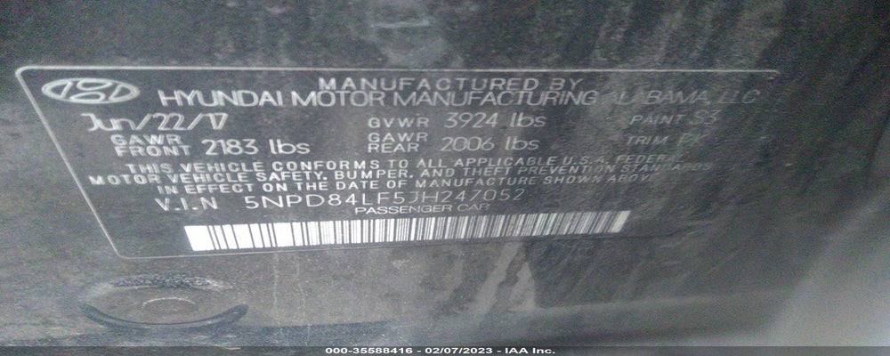 5NPD84LF5JH247052 2018 HYUNDAI ELANTRA photo no. 9