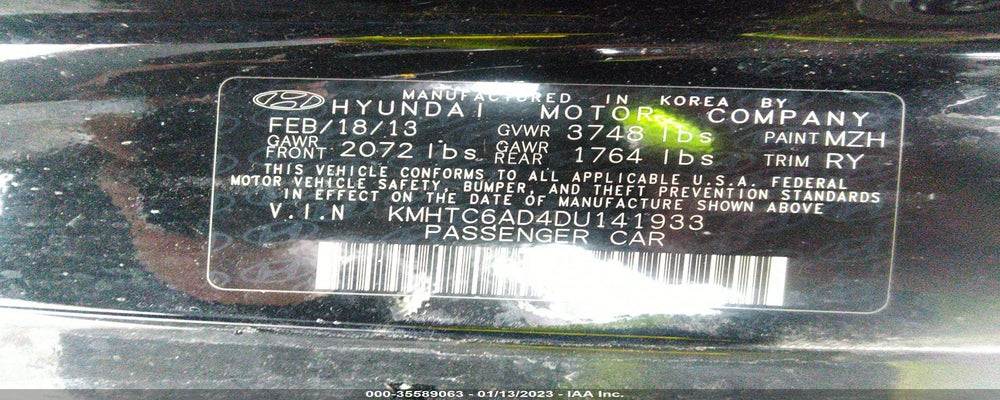 KMHTC6AD4DU141933 2013 HYUNDAI VELOSTER photo no. 9