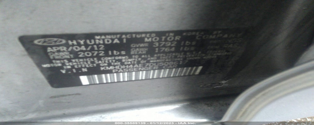 KMHDH4AE7DU508617 2013 HYUNDAI ELANTRA photo no. 9