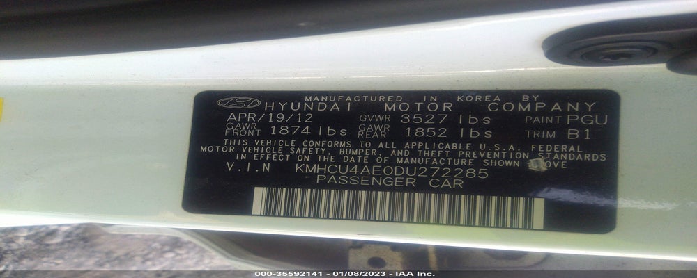KMHCU4AE0DU272285 2013 HYUNDAI ACCENT photo no. 9