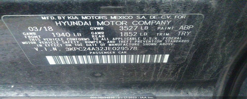 3KPC24A32JE029578 2018 HYUNDAI ACCENT photo no. 9