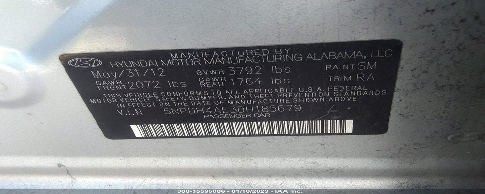 5NPDH4AE3DH185679 2013 HYUNDAI ELANTRA photo no. 9