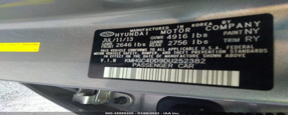 KMHGC4DD9DU252382 2013 HYUNDAI GENESIS photo no. 9