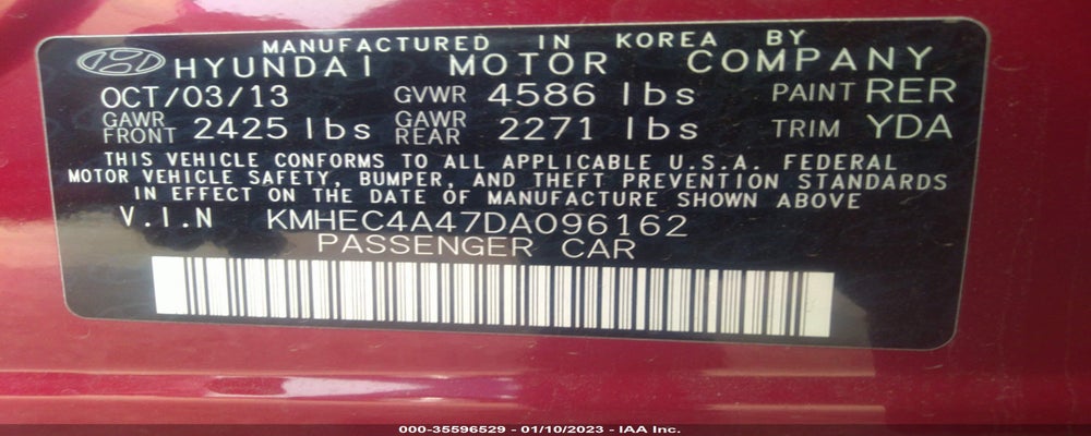 KMHEC4A47DA096162 2013 HYUNDAI SONATA HYBRID photo no. 9