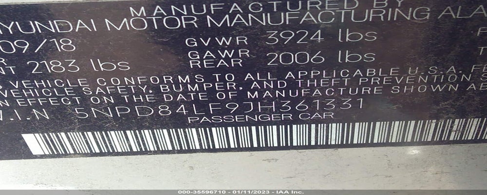 5NPD84LF9JH361331 2018 HYUNDAI ELANTRA photo no. 9