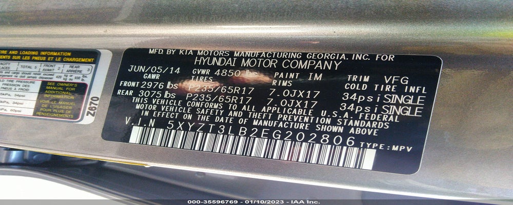 5XYZT3LB2EG202806 2014 HYUNDAI SANTA FE SPORT photo no. 9