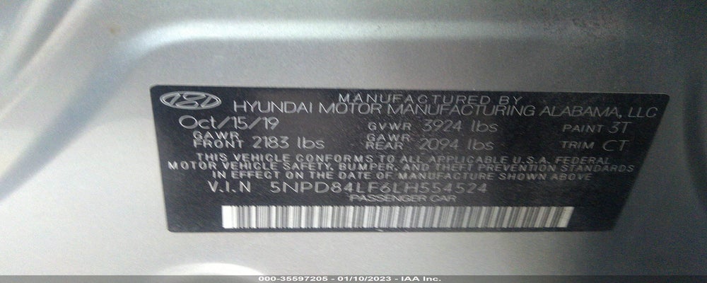 5NPD84LF6LH554524 2020 HYUNDAI ELANTRA photo no. 9