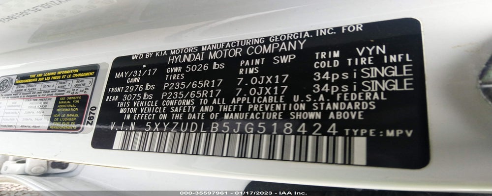 5XYZUDLB5JG518424 2018 HYUNDAI SANTA FE SPORT photo no. 9