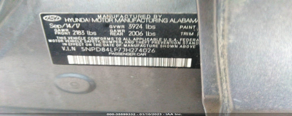 5NPD84LF7JH274026 2018 HYUNDAI ELANTRA photo no. 9