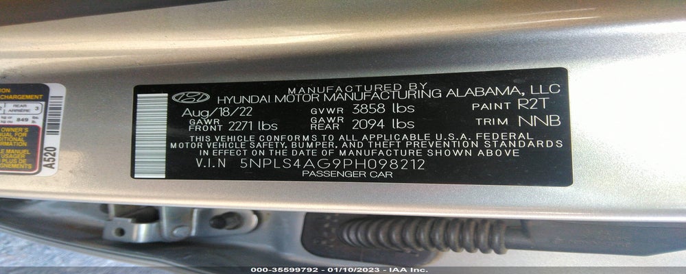 5NPLS4AG9PH098212 2023 HYUNDAI ELANTRA photo no. 9