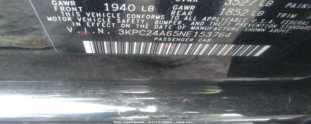3KPC24A65NE153764 2022 HYUNDAI ACCENT photo no. 9