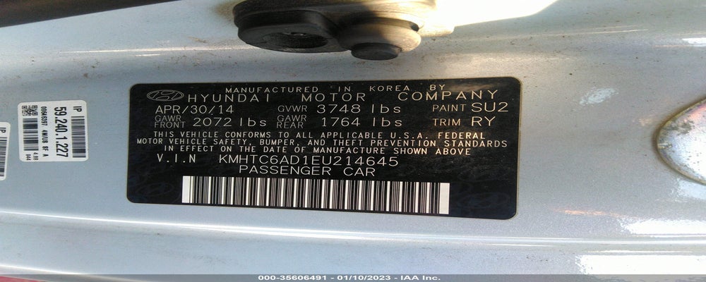 KMHTC6AD1EU214645 2014 HYUNDAI VELOSTER photo no. 9