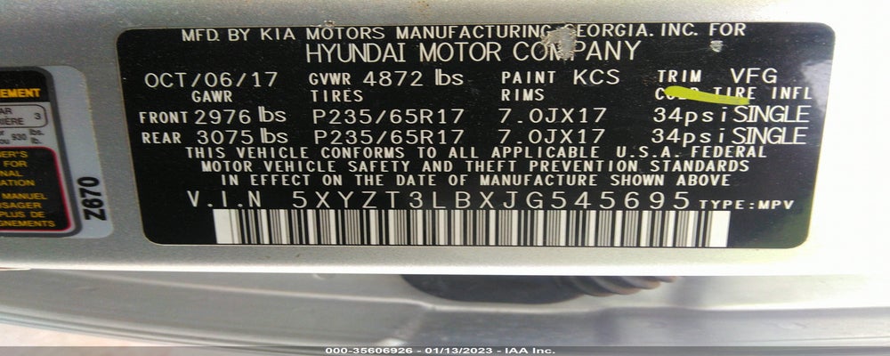 5XYZT3LBXJG545695 2018 HYUNDAI SANTA FE SPORT photo no. 9