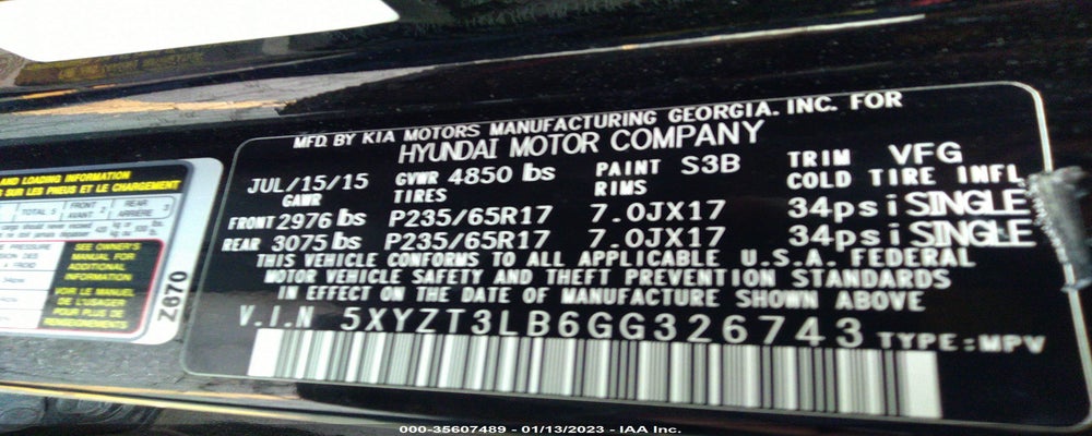 5XYZT3LB6GG326743 2016 HYUNDAI SANTA FE SPORT photo no. 9