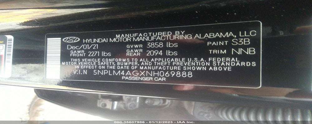 5NPLM4AGXNH069888 2022 HYUNDAI ELANTRA photo no. 9