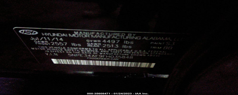 5NPE34AF9FH035848 2015 HYUNDAI SONATA photo no. 9