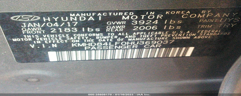KMHD84LF0HU369037 2017 HYUNDAI ELANTRA photo no. 9