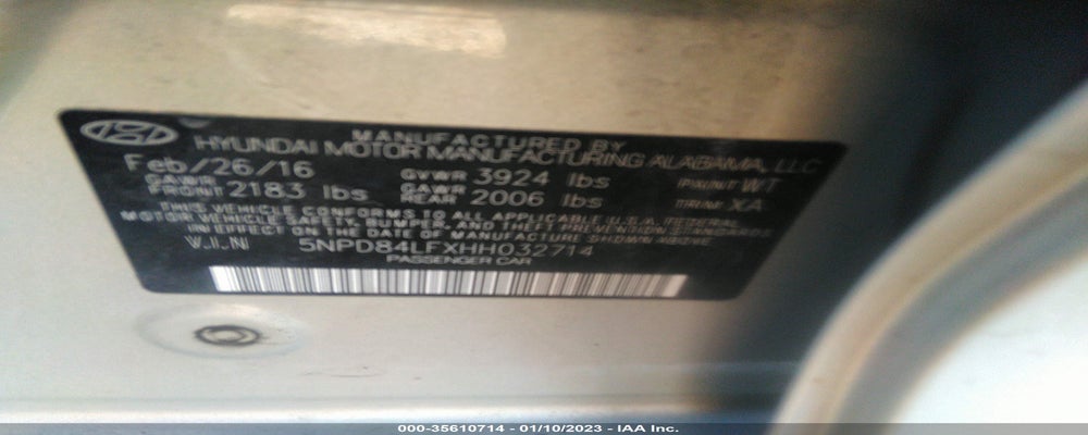 5NPD84LFXHH032714 2017 HYUNDAI ELANTRA photo no. 9