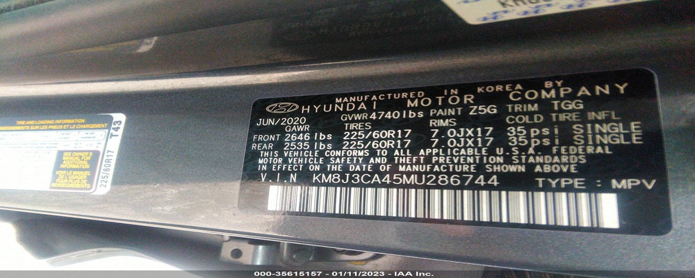 KM8J3CA45MU286744 2021 HYUNDAI TUCSON photo no. 9