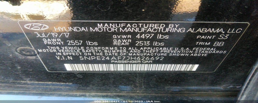 5NPE24AF7JH626692 2018 HYUNDAI SONATA photo no. 9