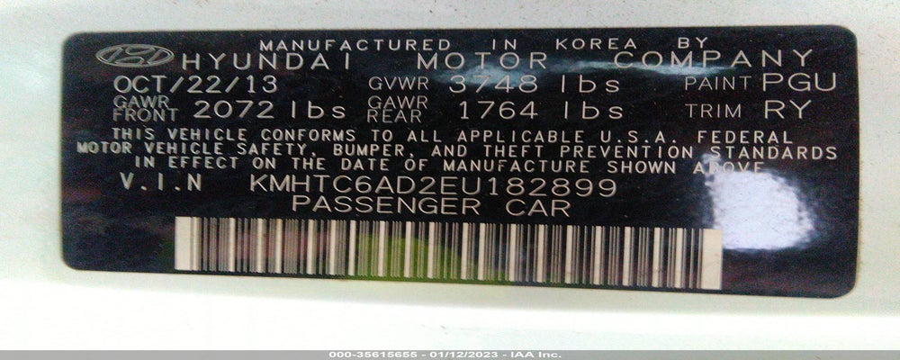 KMHTC6AD2EU182899 2014 HYUNDAI VELOSTER photo no. 9