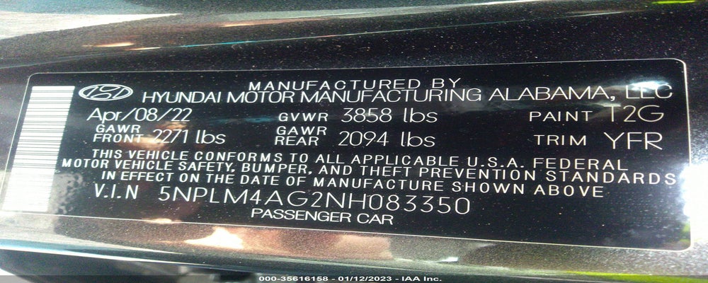 5NPLM4AG2NH083350 2022 HYUNDAI ELANTRA photo no. 9