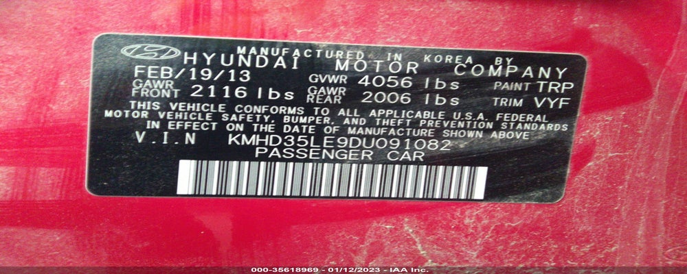 KMHD35LE9DU091082 2013 HYUNDAI ELANTRA GT photo no. 9