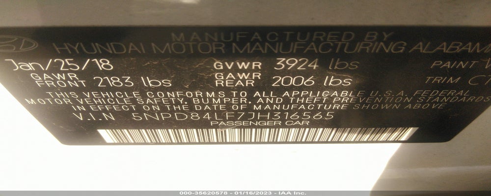 5NPD84LF7JH316565 2018 HYUNDAI ELANTRA photo no. 9