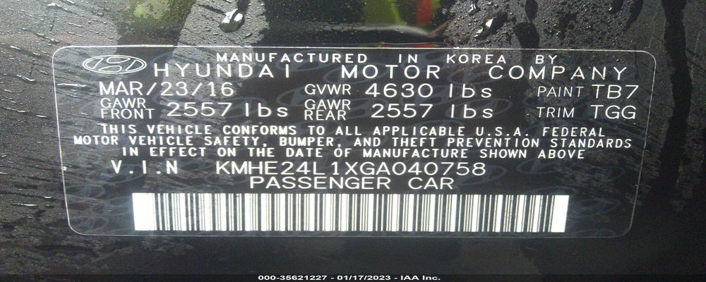 KMHE24L1XGA040758 2016 HYUNDAI SONATA HYBRID photo no. 9