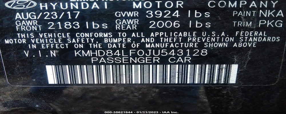 KMHD84LF0JU543128 2018 HYUNDAI ELANTRA photo no. 9