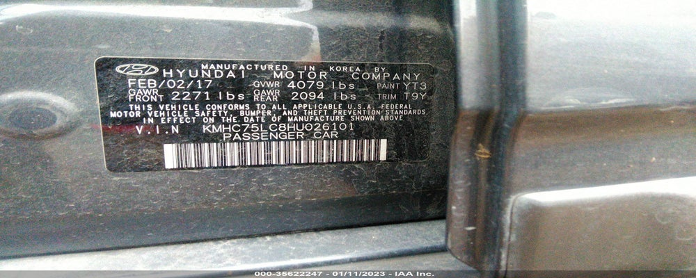 KMHC75LC8HU026101 2017 HYUNDAI IONIQ HYBRID photo no. 9