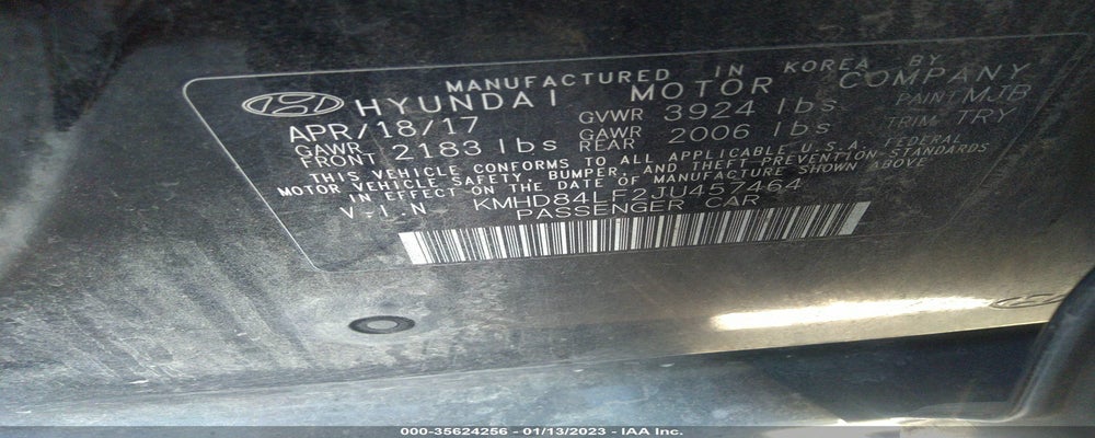 KMHD84LF2JU457464 2018 HYUNDAI ELANTRA photo no. 9