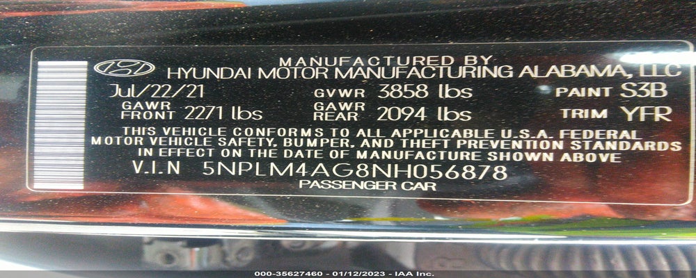 5NPLM4AG8NH056878 2022 HYUNDAI ELANTRA photo no. 9