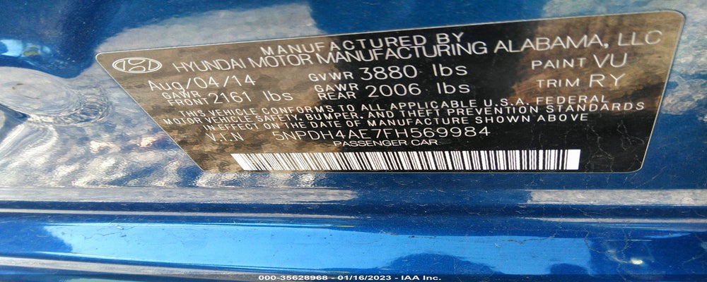 5NPDH4AE7FH569984 2015 HYUNDAI ELANTRA photo no. 9