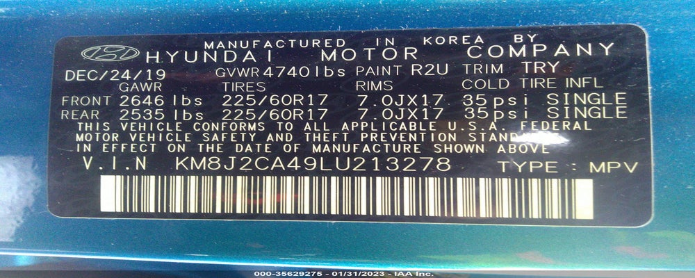 KM8J2CA49LU213278 2020 HYUNDAI TUCSON photo no. 9
