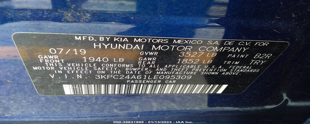 3KPC24A61LE095309 2020 HYUNDAI ACCENT photo no. 9