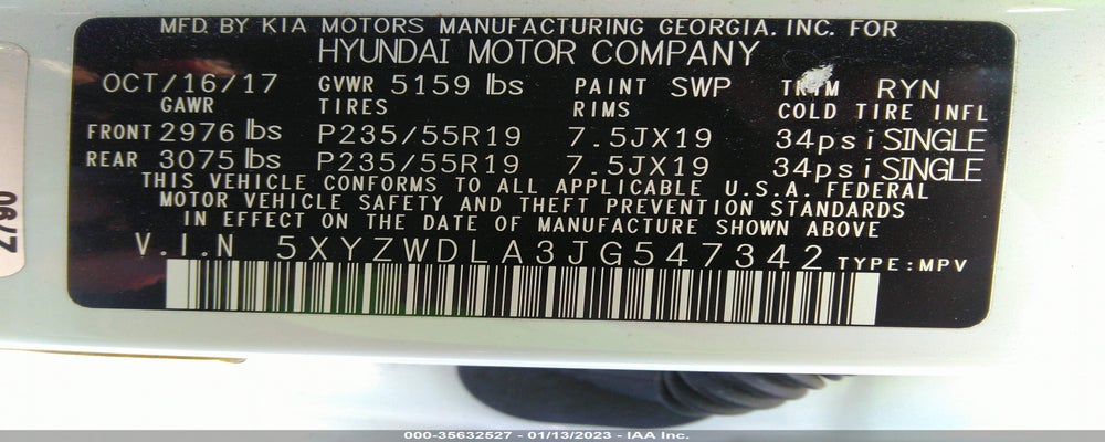 5XYZWDLA3JG547342 2018 HYUNDAI SANTA FE SPORT photo no. 9