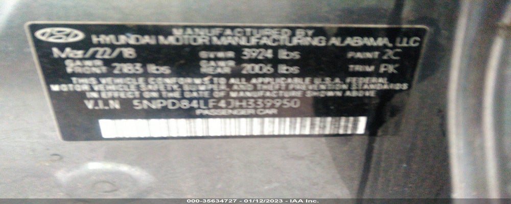 5NPD84LF4JH339950 2018 HYUNDAI ELANTRA photo no. 9