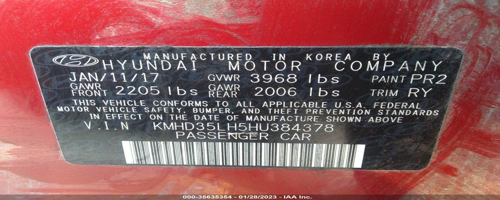 KMHD35LH5HU384378 2017 HYUNDAI ELANTRA GT photo no. 9